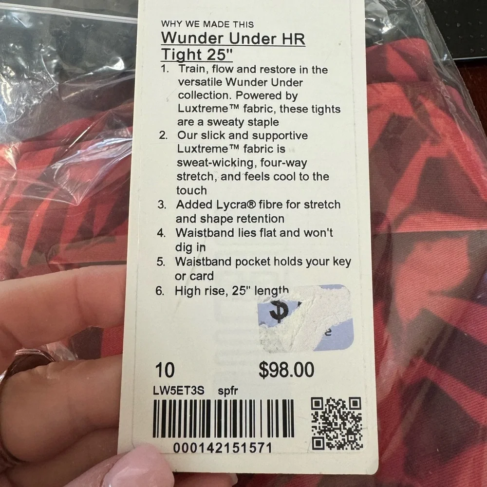New! Lululemon Wunder Under High-Rise Tight 25